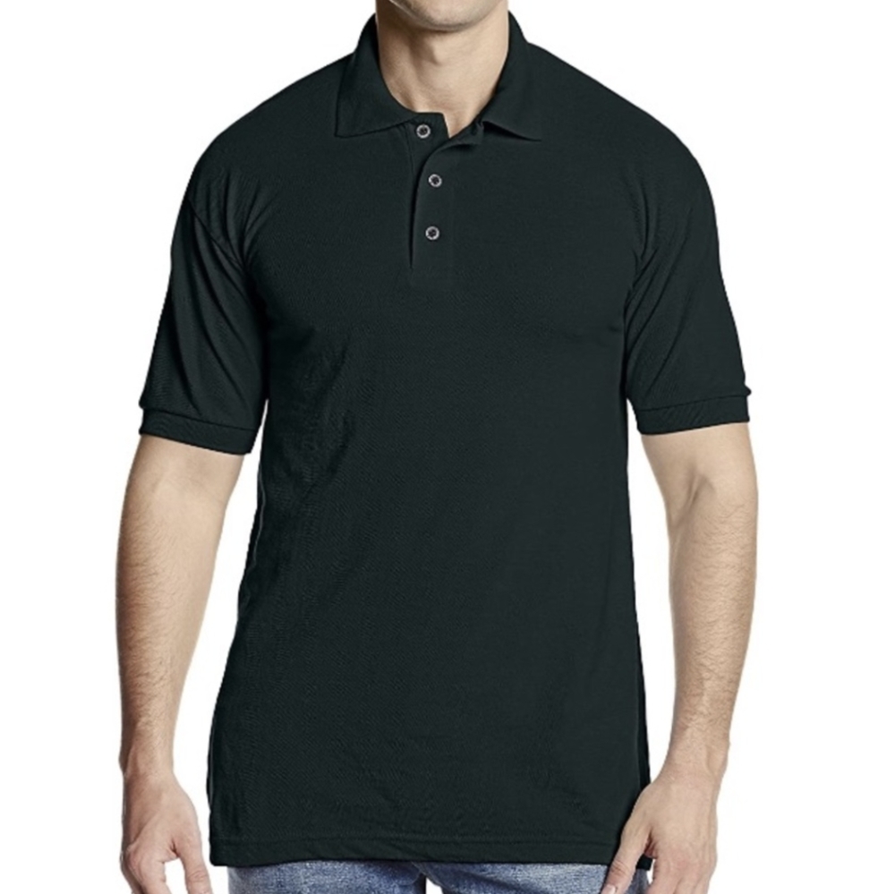 Dickies Pique Polo Shirt Young Adult Short Sleeve Wrinkle Resistant Black 3X NWT